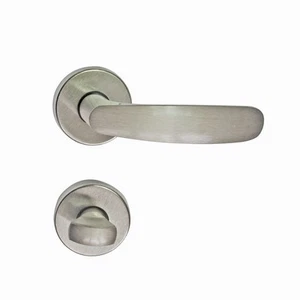 Herraje de puerta de aluminio, juego de rosetas, pulsador de puerta baño/WC juegos Made in EU - Imagen 1 de 5
