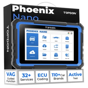 2025 NEW TOPDON Phoenix Nano-E OBD2 Car Diagnostic Tool Scanner ∈CU Coding ADAS - Picture 1 of 17