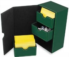 BCW Deck GREEN Case LX 200 Cards Collection Storage +2 Decks & Tray Safe/Durable