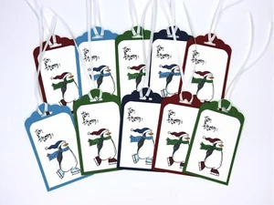 Stampin’ Up! Geschenkanhänger Weihnachten Pinguin Geschenkanhänger Handarbeit Geschenkanhänger - Bild 1 von 1