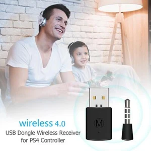 3.5mm Bluetooth-compatible 4.0 Dongle USB Adapter Receiver for PS4 Controller Ga - Picture 1 of 7