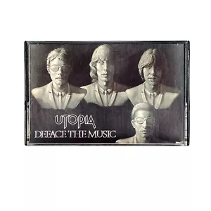 UTOPIA DEFACE THE MUSIC Cassette Tape Reissue Rock Prog Rare - Picture 1 of 5