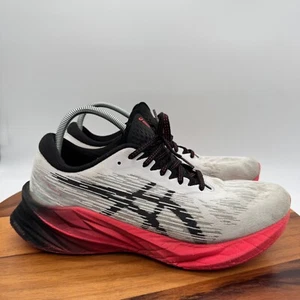 Asics Novablast 3 Shoes Mens 11 Gray Black Red Road Jogging Workout Sneakers - Picture 1 of 10