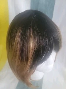 Perücke 100% Remy Echthaar kurze Perücke Style mit Lockenstab siehe Bilder - Bild 1 von 6
