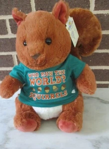 Build a Bear Squirrel 12" Sit+Bur Fasten 12" Tail-graphic T-shirt Squirrels Rule - Picture 1 of 6