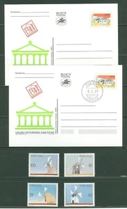 Tarjeta de papelería postal Portugal D30 1989 como nueva/usada + molino de viento 4v - Imagen 1 de 1