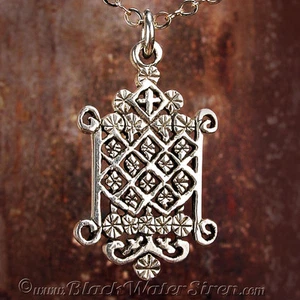 VOODOO VEVE - OGOUN BADAGRI - Charm Anhänger STERLING Silber 925 Lwa Vodou - Bild 1 von 5