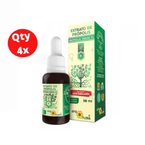 APIS FLORA Propolis 70 Extract Brazilian Bee Green 4 Bottles x 30ml - Picture 1 of 6