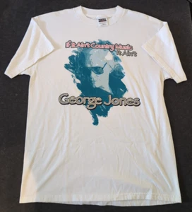 Herren große Kurzarm George Jones 2000 Konzert No Show Jones Grafikdruck - Bild 1 von 13