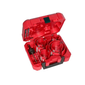 Milwaukee Hole Saw Kit Big Dozer Set Carbide General Electrician Plumber Jobsite - Picture 1 of 12