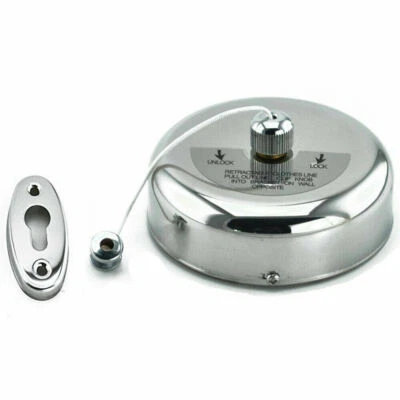 Tendedero individual retráctil de acero inoxidable para interiores de 9 pies Foto 1 de 4