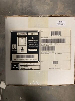 Emerson Liebert MPXBRM-NRBD4O23 Branch Receptacle Module Power Control  L2-L3 - Image 1 of 3