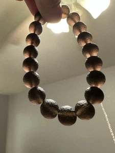 New Columbianite Meteorite Elastic Bracelet 10mm - Picture 1 of 2