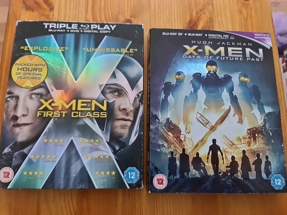X-MEN FIRST CLASS+DAYS OF FUTURE PAST BLU RAY DISCS VGC - Image 1 of 4
