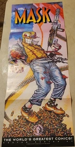 The Mask, World's Greatest Comics 1992 Dark Horse 10x26.5" Promo Poster, NICE! - Picture 1 of 2