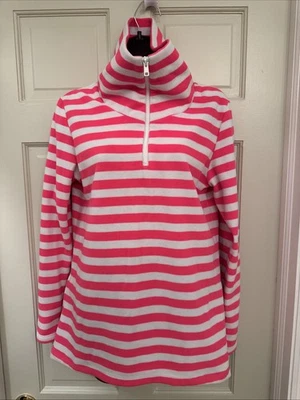 Pulôver de lã Dudley Stephens Prospect em listras rosa/branco neon tamanho M - Imagem 1 de 4