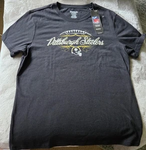 T-shirt donna Reebok Top manica corta Pittsburgh Steelers - taglia small - Foto 1 di 2