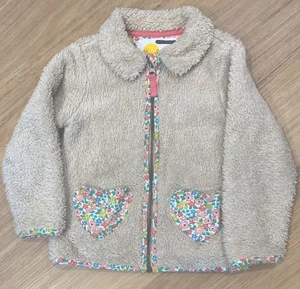 Mini Boden Girls Teddy Fleece Zip-up Jumper, Size 3-4 - Picture 1 of 5