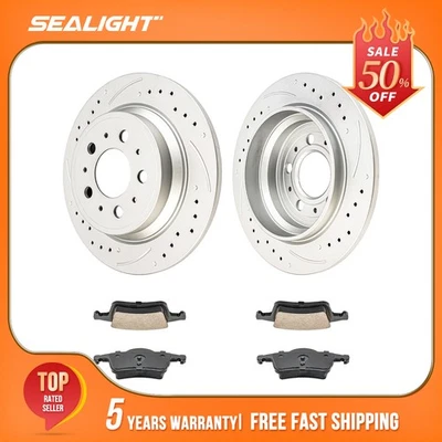 Almohadillas y rotores cerámicos traseros para Volvo XC70 2003-2007 S80 1999-2006 S60 2006-2007 Foto 1 de 4