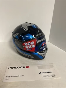 Shark Skwal i3 Rhad Helmet Blue/Chrome/Silver / XL  - Picture 1 of 10