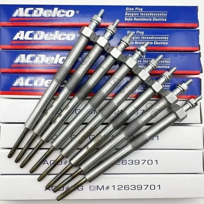 8Pc Original OE 12639701 Glow Plugs Fit for LMM LML LBZ Silverado Sierra Duramax Foto 1 de 4