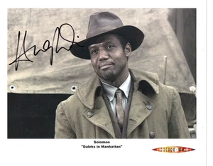 Doctor Who Auto Photo Print Hugh Quarshie "Solomom" - Picture 1 of 1