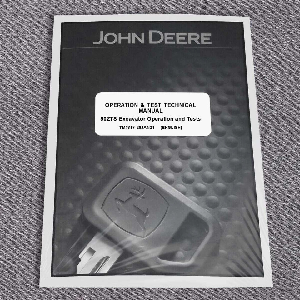 John Deere 50ZTS Excavator Operation & Test Service Manual - TM1817 - Image 1 of 1