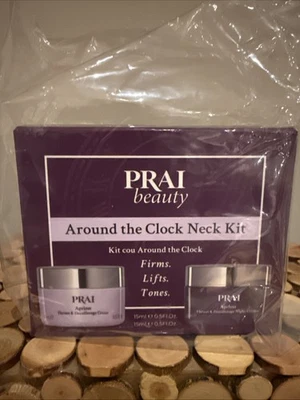 Crema cuello garganta y escote sin edad PRAI Beauty tamaño de viaje día/noche 0,5 Foto 1 de 4