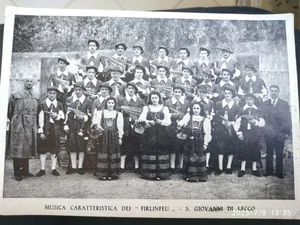 VECCHIA FOTOGRAFIA VINTAGE MUSICA FOLCLORISTICA"FIRLIFEU" S.GIOVANNI DI LECCO CO - Picture 1 of 5
