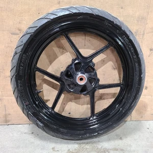 Kawasaki EX250 250 2009 OEM rueda delantera Enkei y neumático Shinko 110/70-17 PS1097 - Imagen 1 de 9