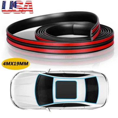 Panel de goma del parabrisas trasero delantero del coche tira de sellado contra la intemperie moldura sellada Foto 1 de 4