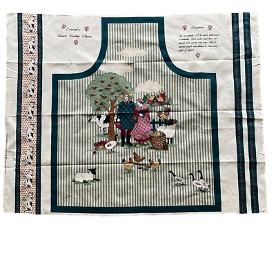Joan Kessler Concord Fabrics French Country Apron Sewing Panel Pattern  - Image 1 of 4