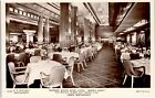 Postcard Cunard White Star Liner Queen Mary the Cabin Restaurant RP by Hoffmann