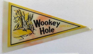 Wookey Hole Somerset England Vintage 12 cm Mini Wimpel Banner Wookie UK Cave - Bild 1 von 3