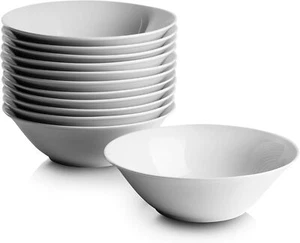 10 Strawberry Street 7" Catering Round Cereal Bowl, Set of 12 White - Picture 1 of 2