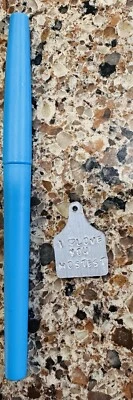 Ручной штамп алюминиевый корова ярлык подвеска или подвеска изделие сказать я люблю тебя больше всего - Изображение 1 из 2