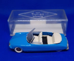 Citroen DS 19 cabriolet, Minialuxe originale 1963, azzurra, plastica, scatola - Foto 1 di 9