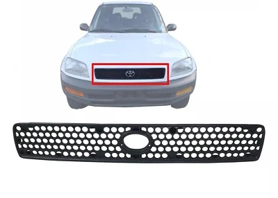 Front Grille Textured Black For 1996-1997 Toyota Rav4 Rav 4 Plastic TO1200208 - Image 1 of 4