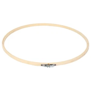 3 Pieces 14 Inch Embroidery Hoops Wooden Round Adjustable Bamboo Circle - Picture 1 of 8
