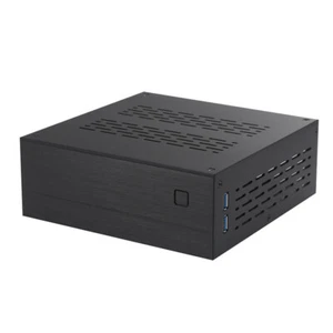 Aluminum Mini-ITX HTPC Desktop Computer Case Game PC Industrial Control Chassis - Picture 1 of 14