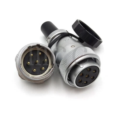 WS28 WEIPU 7Pin Waterproof Power Connector industry cable Connector Plug Socket - Image 1 of 4