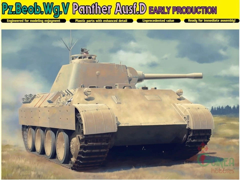 DRAGON D6813 PZ.BEOB.WG.V PANTHER AUSF.D EARLY PRODUCTION KIT 1:35 - Immagine 1 di 1
