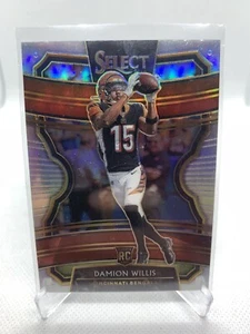J22 Damion Willis 2019 Panini Select Concourse Rookie Silver Prizm Cincinnati  - Picture 1 of 2