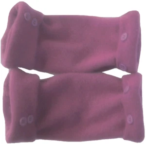 FINGERLESS GLOVES PURPLE 100% CASHMERE ONE SIZE FITS MOST S M L OS 6 3/4" LONG - Picture 1 of 2