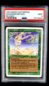 1994 MtG Magic The Gathering Revised Shanodin Dryads Vintage PSA 9 Mint POP 9 - Picture 1 of 12