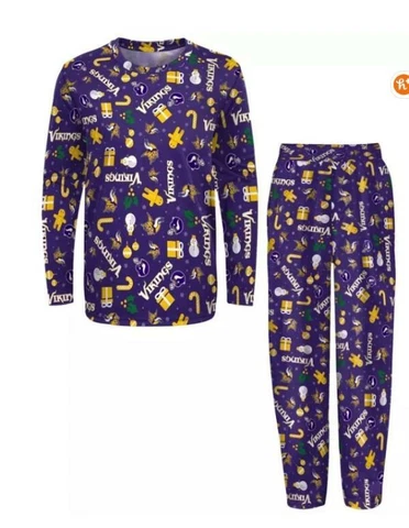 NFL~MINNESOTA VIKINGS MENS 2 PC PAJAMAS~SLEEP~LOUNGE~PAJAMAS~S~L~XL~NWT Cover