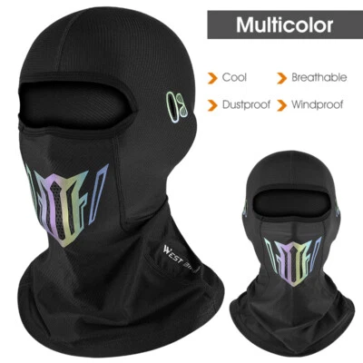 Cycling Cap Motorcycle Balaclava Ice Silk Sports Face Mask Cover Headgear Hat - Image 1 of 4