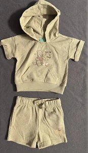 Disney Baby Pooh Bear Conjunto Con Capucha También y Pantalones Cortos Talla 0/3 Meses - Imagen 1 de 12