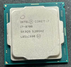 Intel Core i7-8700 3.2 GHz six-core SR3QS LGA 1151 CPU processor 8th generation - Picture 1 of 1