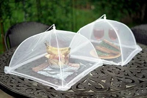 Umbrella Mesh Food Covers Best for Outdoor Picnics Barbecues 4 Pack - Picture 1 of 3